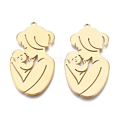 Ion Plating(IP) 201 Stainless Steel Pendants&nbsp;STAS-N098-071LG