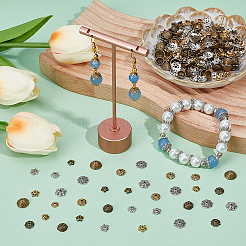360Pcs 12 Styles Tibetan Style Alloy Bead Caps&nbsp;TIBE-SC0002-35