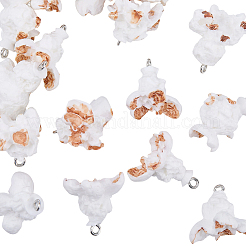 20Pcs Opaque Resin Popcorn Pendants&nbsp;RESI-SC0006-90
