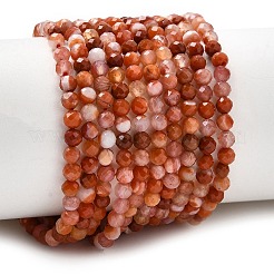 Natural Red Agate Beads Strands&nbsp;G-G343-B02-3mm