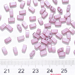 FGB 2-Hole Baking Paint Glass Seed Beads&nbsp;X-SEED-S031-M-599