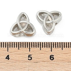 CCBプラスチックヨーロピアンビーズ  大穴ビーズ  三位一体の結び目  ミックスカラー  11x12x7.5mm  穴：4.5~4.5mm&nbsp;CCB-D278-19M