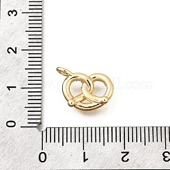 真鍮製マイクロパヴェキュービックジルコニアペンダント  ブレゼンチャーム  ゴールドカラー  15x10x4mm  穴：2x2.6mm&nbsp;LS-KK-Q097-05B-G