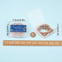 9個3スタイル真鍮ヨーロピアンスタイルブレスレット作り  ミックスカラー  3個/スタイル&nbsp;MAK-SC0001-14