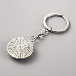 Glass Keychain&nbsp;KEYC-WH0024-18P-04
