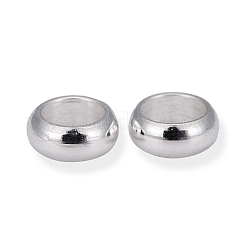201ステンレススチールスペーサービーズ  リング  銀  3x1mm  穴：1.8mm&nbsp;STAS-D448-030S