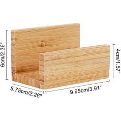 ウッドネームカードホルダー  名刺入れ  バリーウッド  60x99.5x57mm&nbsp;LS-AJEW-WH0104-11
