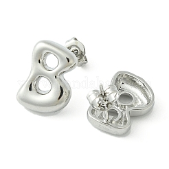 Rack Plating Brass Earrings&nbsp;EJEW-S222-01P-B