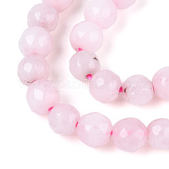 Dyed Natural White Jade Beads Strands&nbsp;X-G-T139-4mm-60-04