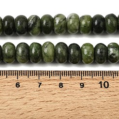天然中国南部翡翠ビーズ連売り  ロンデル  10~10.5x6mm  穴：1mm  約61個/連  14.88~15.04''（37.8~38.2センチメートル）&nbsp;G-G102-C13-01