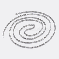 Tarnish Resistant 304 Stainless Steel Wheat Chains&nbsp;STAS-P197-063P