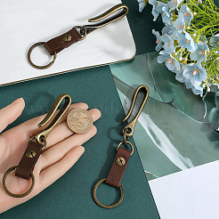4Pcs Alloy U Shape Belt Hook Keychains&nbsp;KEYC-SC0002-19A