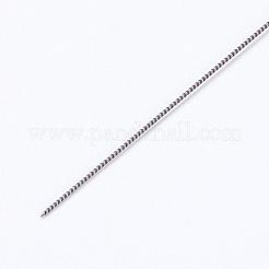 アイアン製ビーズ針  ねじれた  プラチナ  12.6x0.04cm&nbsp;IFIN-P036-05B