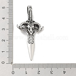 304 Stainless Steel Pendants&nbsp;STAS-M336-02C-AS