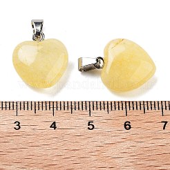 タイガースキンのガラスチャーム  シルバートーンの金属パーツ付き  ハート  16x6mm&nbsp;HEAR-PW0001-057-35