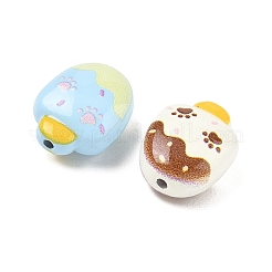 Baking Paint Alloy Beads&nbsp;AL-CBABBA2-02A
