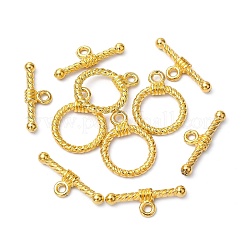 チベット風合金マンテル  カドミウムフリー＆ニッケルフリー＆鉛フリー  リング  ゴールドカラー  リング：19x14x3mm  穴：2mm  バー：20x8x3mm  穴：2mm&nbsp;LS-TIBE-EA9138Y-G-FF