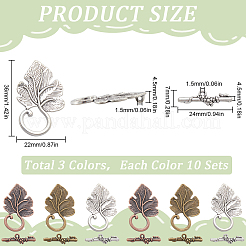 30Pcs 3 Colors Alloy Toggle Clasps&nbsp;FIND-SP0001-55