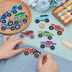 Cross Country Vehicle Polyester Computerized Embroidery Iron on/Sew on Patches&nbsp;PATC-WH0014-37