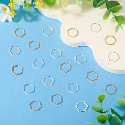 24Pcs 2 Colors Brass Linking Rings&nbsp;KK-TA0003-08