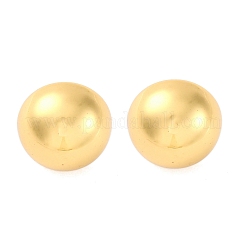 半円形 304 ステンレススチール スタッド イヤリング  ゴールドカラー  16mm&nbsp;EJEW-A125-80D-G
