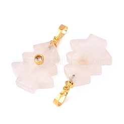 Natural Rose Quartz Pendants&nbsp;G-P628-04G-04