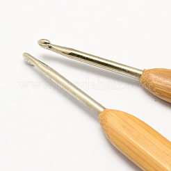 12 Sizes Bamboo Handle Iron Crochet Hooks Needles&nbsp;TOOL-R034-M