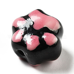 Handmade Printed Porcelain Beads&nbsp;PORC-F005-02B