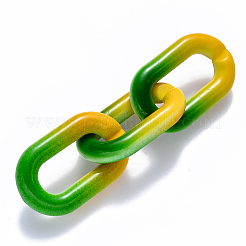 Two Tone Opaque Acrylic Linking Rings&nbsp;OACR-S036-006B-M05