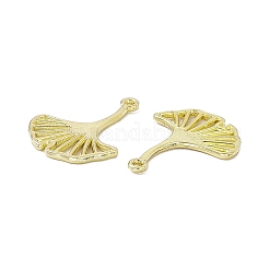 合金ペンダント  イチョウの葉チャーム  ライトゴールド  19x14.5x1mm  穴：1mm&nbsp;LS-PALLOY-D014-15G-LG