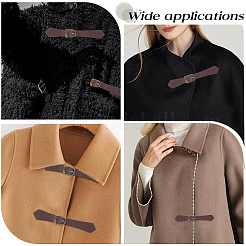 6 Sets PU Leather Toggle Buckles&nbsp;FIND-CL0002-15B
