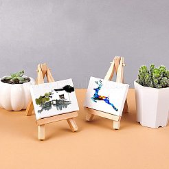 子供木製学習ジオメトリ教育玩具  スケッチブックのおもちゃ  ホワイト  7x5x1.1cm&nbsp;DIY-NB0003-45