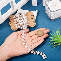 1Yard Round Crystal Glass Rhinestone Cup Chains&nbsp;DIY-PJ0001-43A