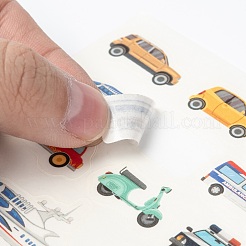絵紙ステッカー  子供用  窓のステッカーの装飾  車  カラフル  12x8x0.01cm&nbsp;DIY-F025-F02