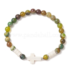 Gemstone Beaded Stretch Bracelets for Women Men&nbsp;BJEW-JB13649