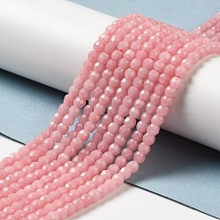 合成蓄光ストーンビーズ連売り  多面カット  バレル  暗闇で光る  鮭色  4x3.5mm  穴：0.7mm  約102個/連  14.37インチ（36.5cm）&nbsp;G-C086-01B-03