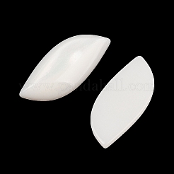 不透明樹脂デコデンカボション  葉  ホワイト  21x9x6.5mm&nbsp;CRES-I036-14E