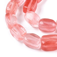 Cherry Quartz Glass Beads Strands&nbsp;G-T138-100