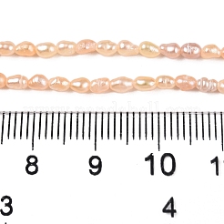 Natural Cultured Freshwater Pearl Beads Strands&nbsp;PEAR-N012-02H-01