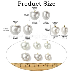 6Pcs 6 Styles Shell Pearl Pendants&nbsp;KK-CJ0003-73