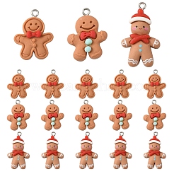 15Pcs 3 Styles Christmas Opaque Resin Pendants&nbsp;RESI-YW0004-76