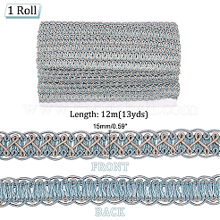 Polyester Braided Lace Trim&nbsp;OCOR-WH0078-09C