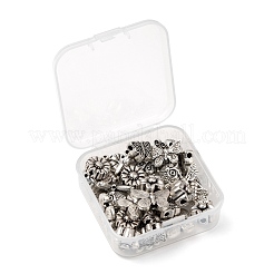 48Pcs 12 Style Tibetan Style Alloy Beads&nbsp;TIBEB-LS0001-01