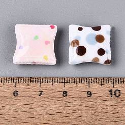 Printed Opaque Acrylic Beads&nbsp;OACR-Q199-02