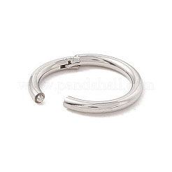 変色しない304ステンレススチールツイスター留め金  リング  ステンレス鋼色  8x1mm  内径：6mm&nbsp;STAS-C054-01P