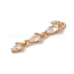 真鍮製チャーム  ガラスと  苺  ゴールドカラー  30x6x4mm  穴：1.2mm&nbsp;KK-C062-073G