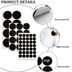 21 Sheets 3 Styles Flat Round Self-adhesive Stickers&nbsp;DIY-DJ0001-56A