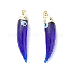 Handmade Evil Eye Lampwork Pendants&nbsp;LAMP-F031-01G-04