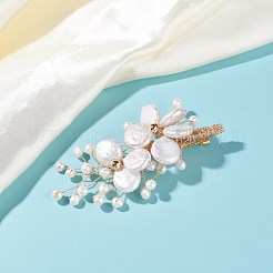 Wedding Corsage Natural Keshi Pearl Brooch&nbsp;JEWB-BR00061-01