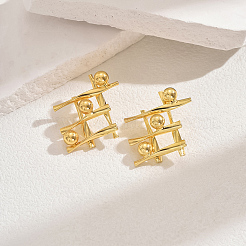 Stainless Steel Dangle Stud Earrings&nbsp;DP0671-1